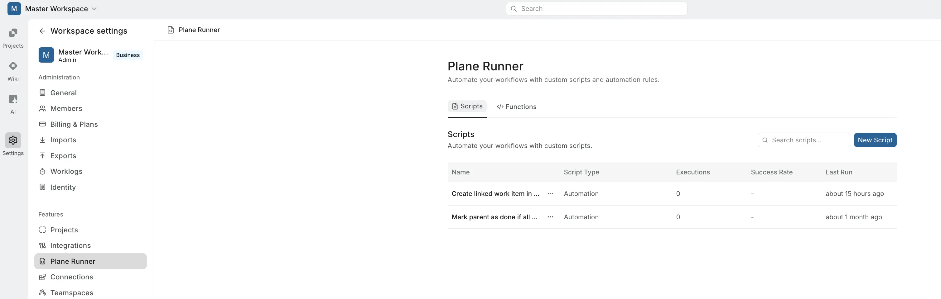 Plane Runner activated