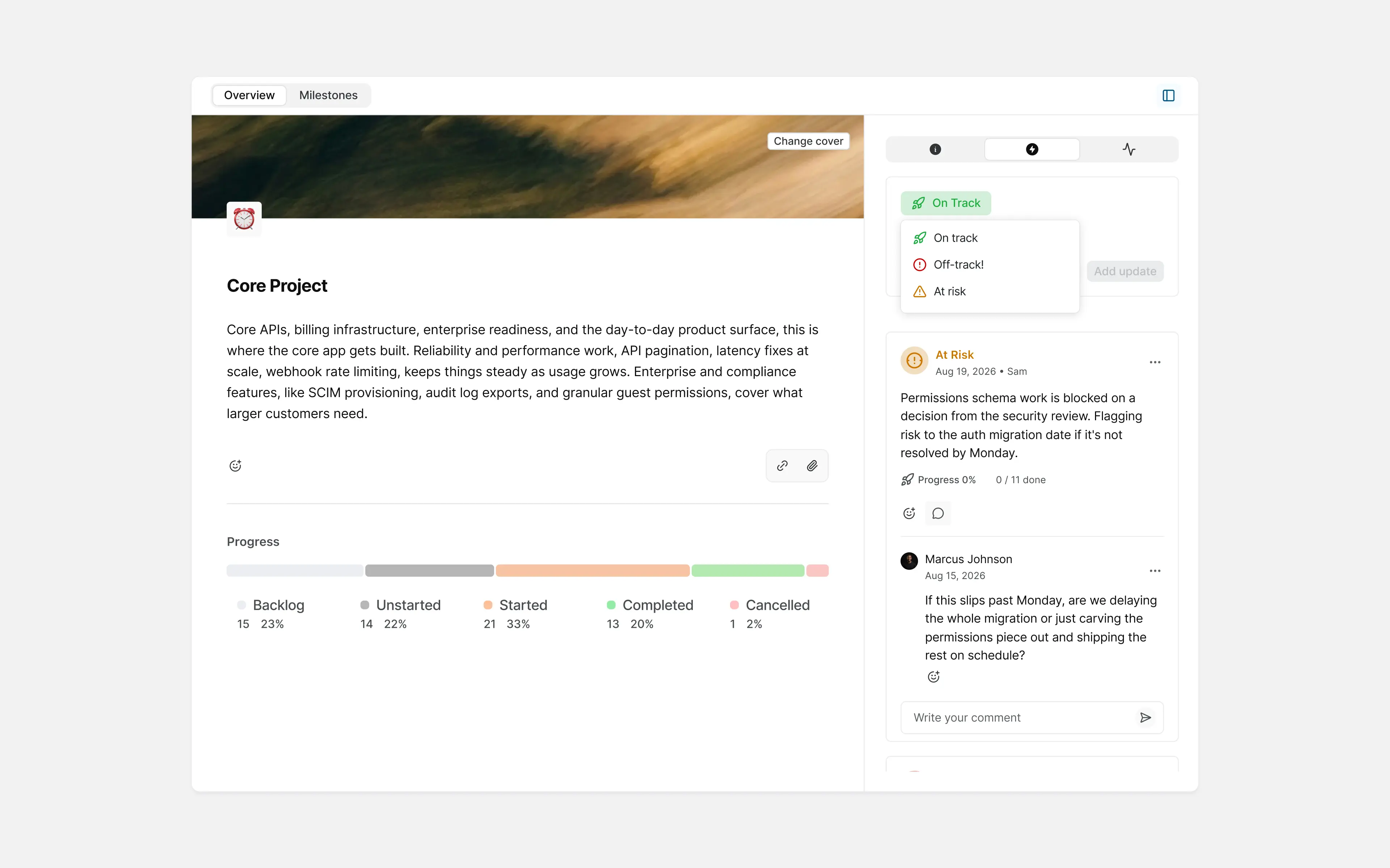 Projects overview