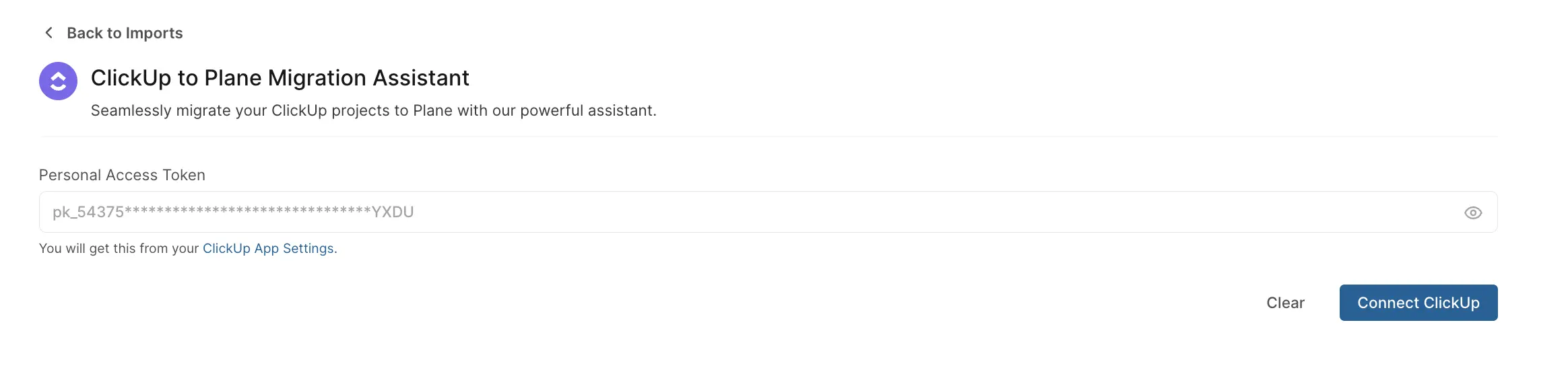 Personal access token