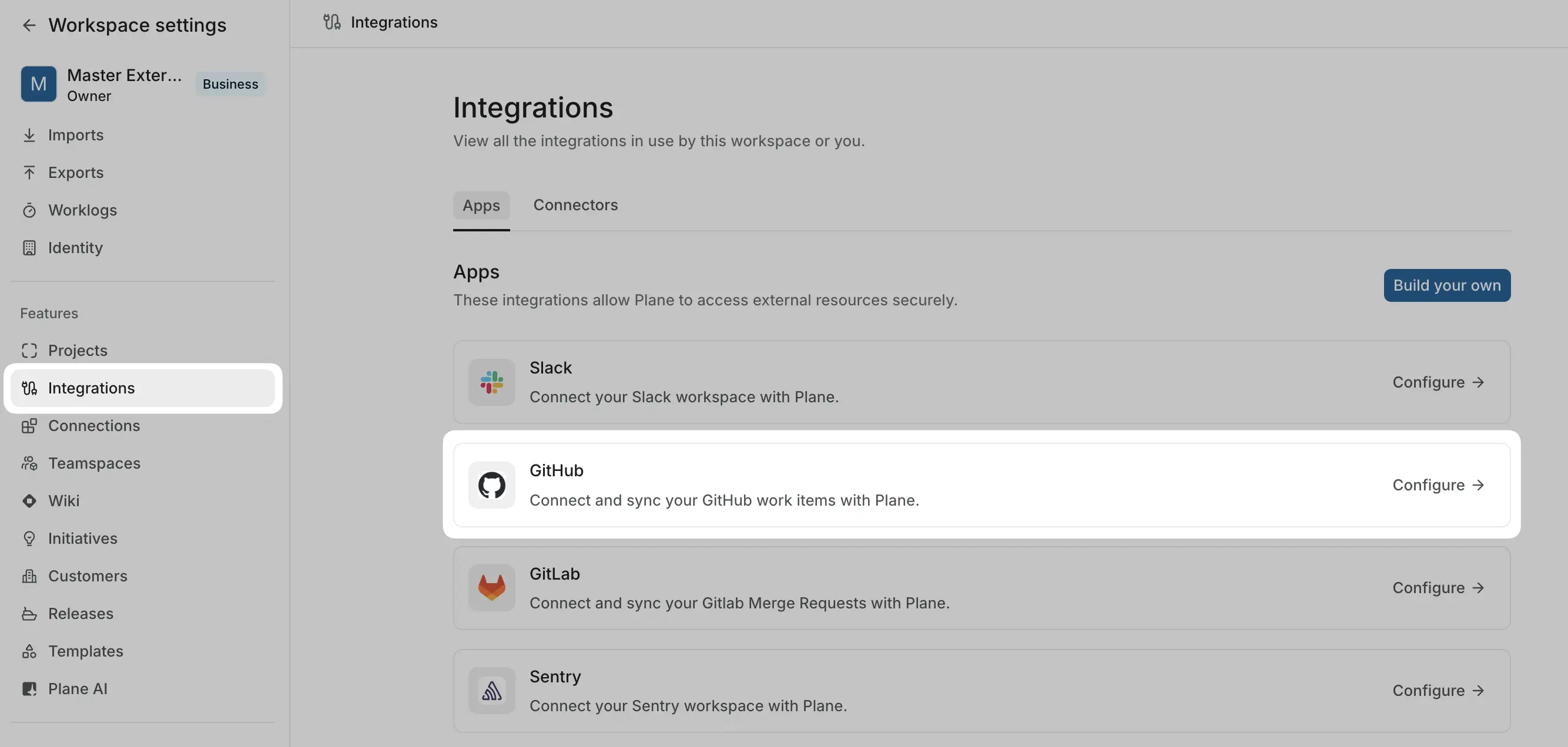 Connect GitHub Cloud