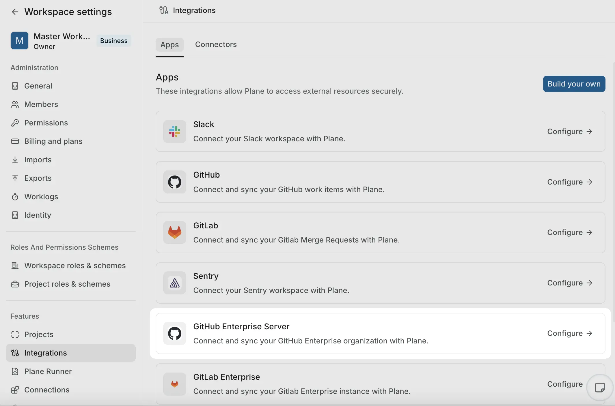 Connect GitHub Enerprise Cloud