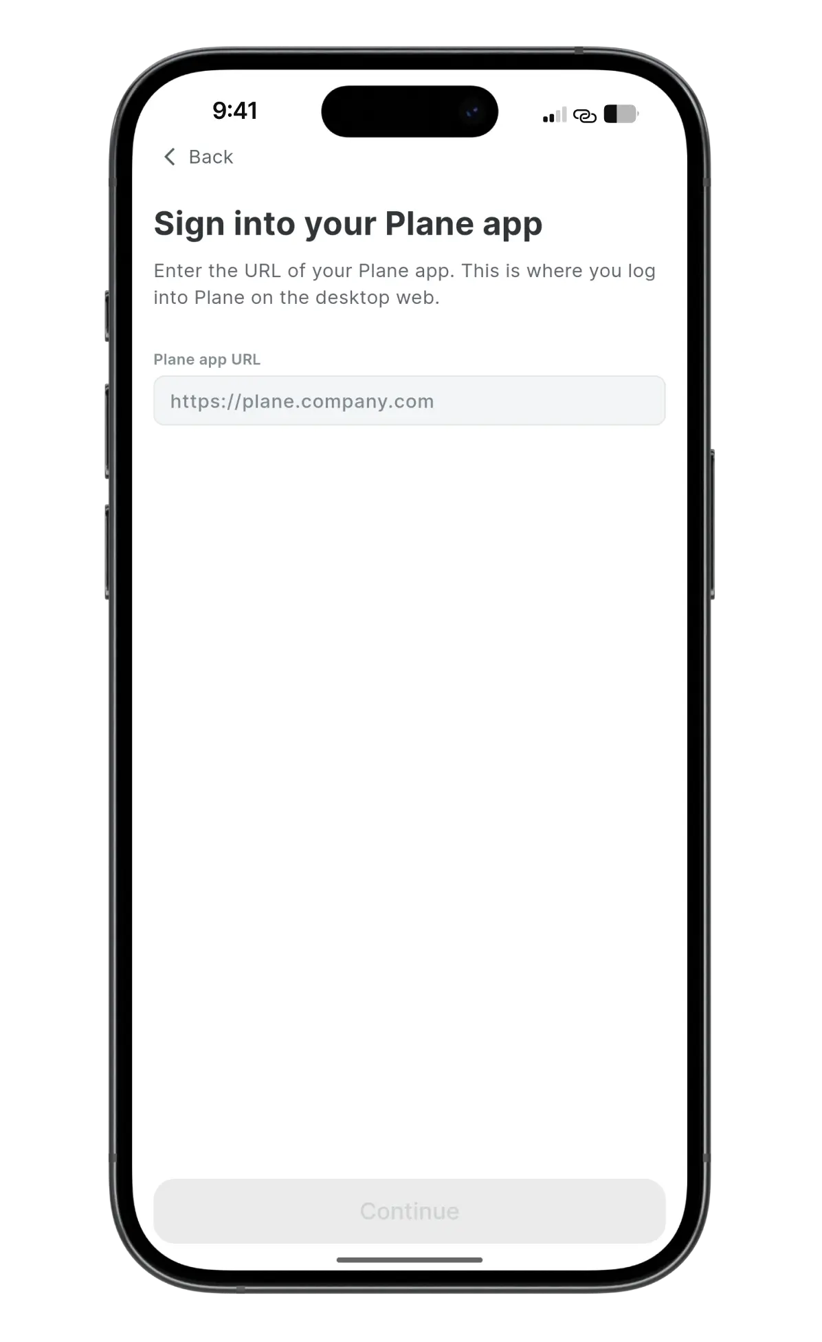 Selfhosted sign in