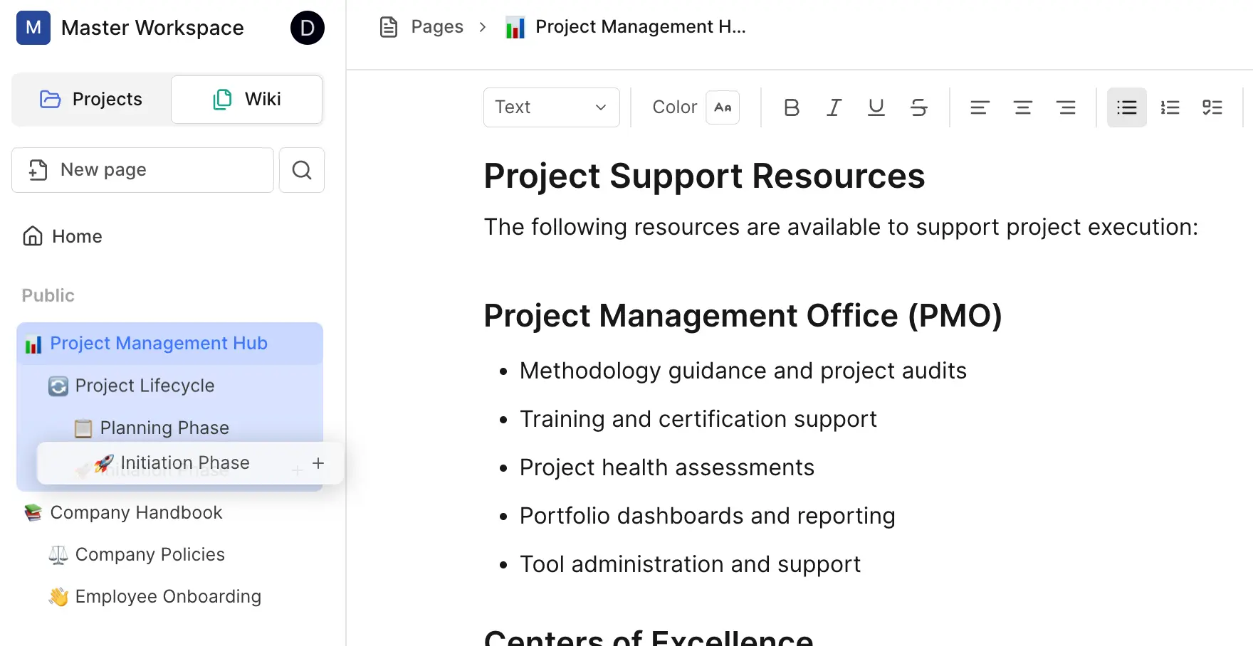 Move nested pages