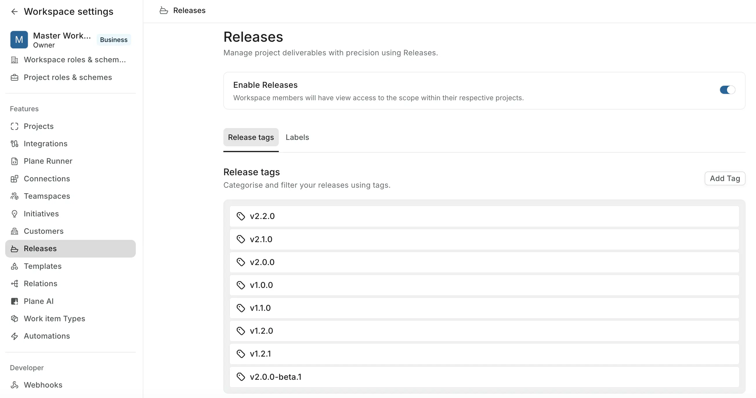 Enable releases