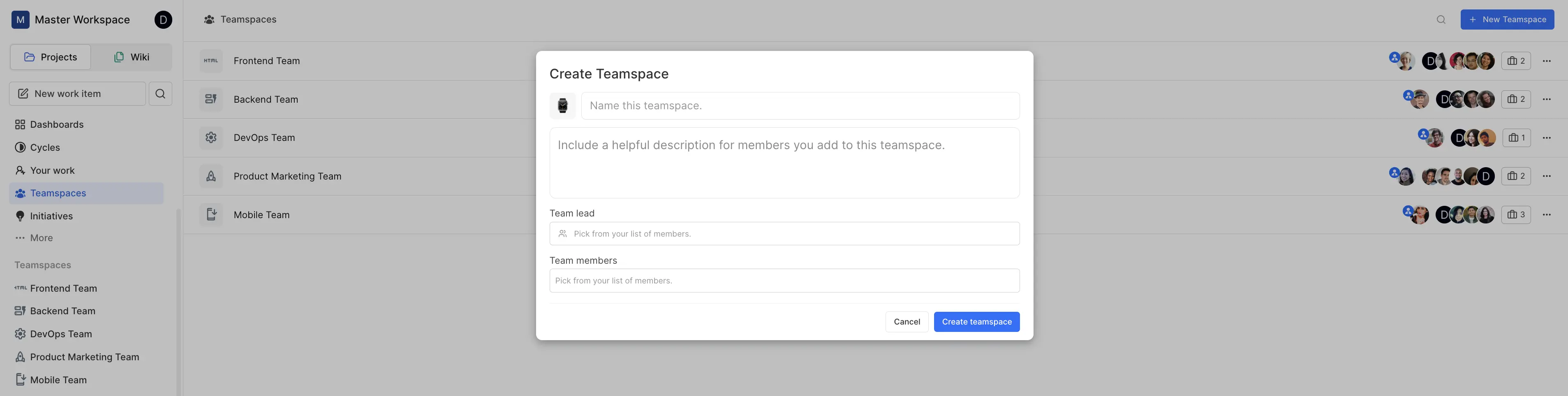 Create Teams